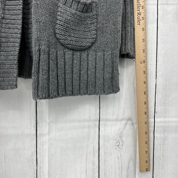 AEO American Eagle Outfitters (M) Womens Gray Knit Wool Blend Sweater Jacket - Picture 14 of 14